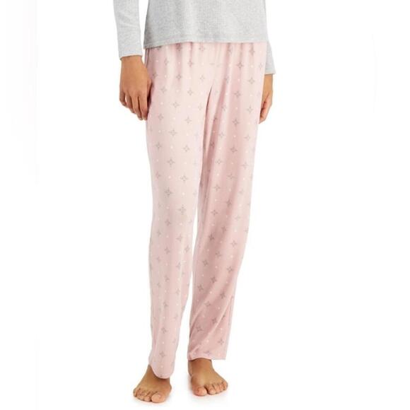 CHARTER CLUB Soft Knit Printed Pajama Pants, size Small sweet geo color - Picture 1 of 3